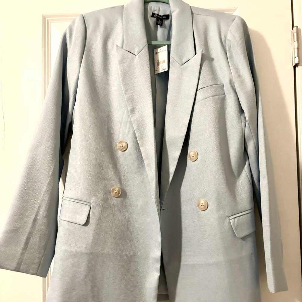 Versona light blue suit jacket